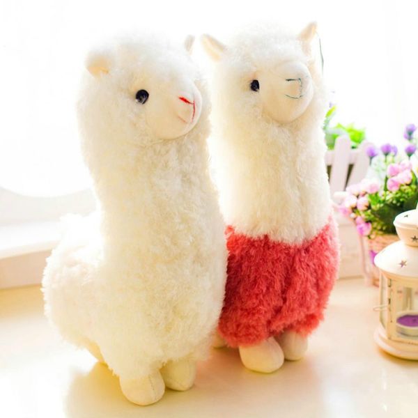 Lindo 28 cm de dibujos animados Alpaca muñeco de peluche juguete tela oveja suave peluche animal felpa Llama Yamma regalo de cumpleaños para bebé niño niños LA204