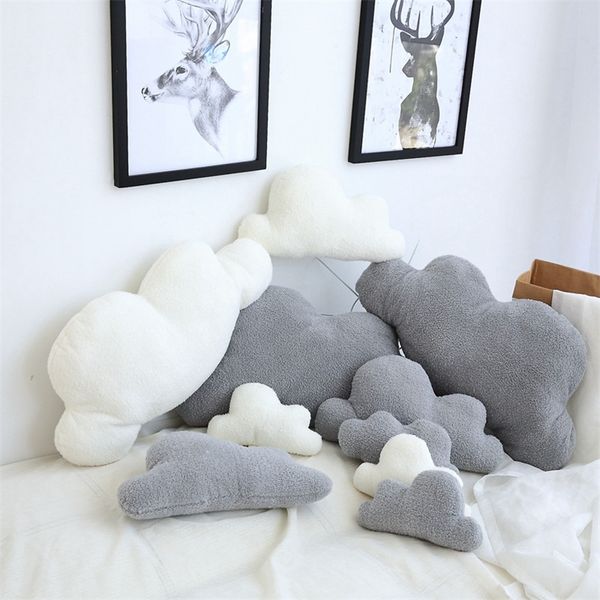 Bonito cojín en forma de nube de 3 tamaños, juguete de peluche, ropa de cama, habitación de bebé, decoración del hogar, regalo 220628