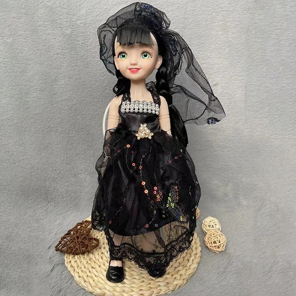 Mignon 30cm Princess Doll souriant face bjd doll girl cadeau Toy 231225