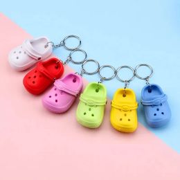 Porte-clés flottant Mini EVA 3D, mignon, trou de plage, petite chaussure, accessoires de sac cadeau pour fille, décoration, porte-clés flottant, 0117