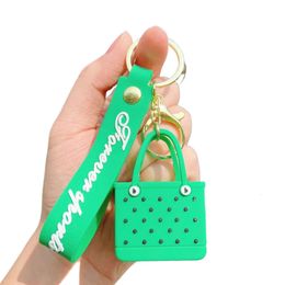 Mignon 3d mini eva plage petit sac pendent clés de clés pour enfants accessoires de gros porte-clés étiquette llavero con colgante de bolsito de regalo para ninos