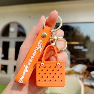 Leuke 3D Mini Eva Beach Little Bag hanger sleutelhanger cadeau voor kinderen vrienden accessoires Groothandels Key Holder Tag