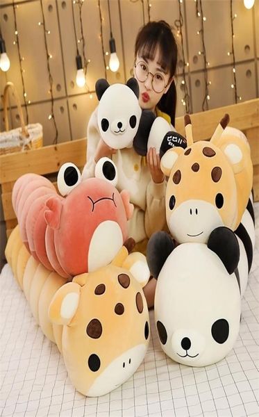 Lindo un largo insecto Peluche Transformar Panda Plush Juguete Juguete Almohada Animales rellenos Peluches Grandes Decoración del hogar Regalo 2018571453