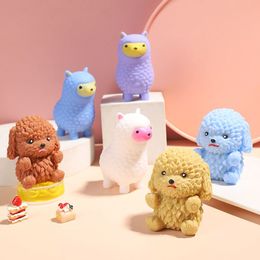 Leuke alpaca kneden handleiding anti-stress speelgoed sensorische fidget speelgoed pop decompressie saaie gebogen bal meerkleurige ondeugende beren kinderen speelgoed verjaardagscadeau