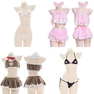 Mignon Ani Cat Kitty Series Pamas Swimsuit Nightdress Lingerie Unifrom Costume Femmes Hot Anime Girl Bell Underwear Cosplay Meplay Me
