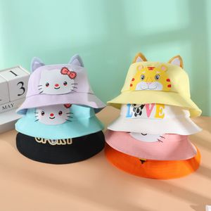 Chapeau seau pliable en forme d'animal mignon pour bébé, casquette d'été/printemps pour bébé garçon et fille, chapeaux de pêcheur pour enfants de 2 à 6 ans, casquettes de soleil de plage