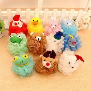 Épurateurs mignons boule de bain pour animaux couleur enfants bains brosses dessin animé bains boules de fleurs éponges 9242