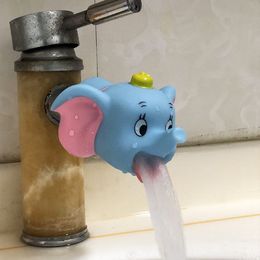 Cute Animal Faucet Extension Kids Help Lavado a mano Fregadero Juguete de baño Caño Caño Inventario al por mayor