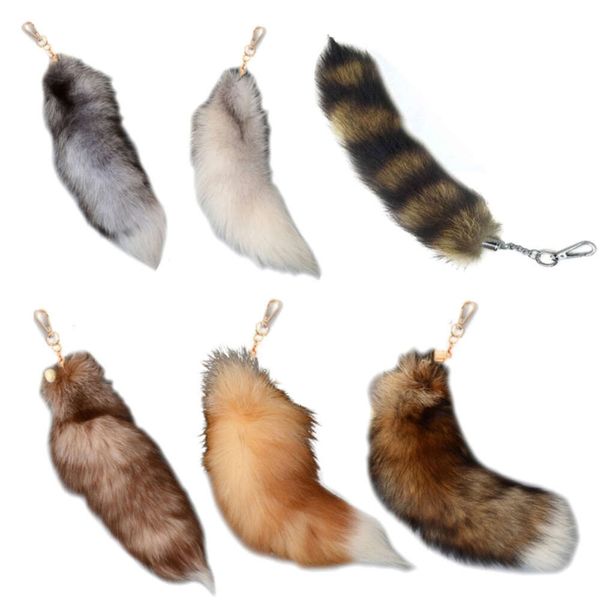 Keychain mignon de la queue d'animaux Personnarie Perpendeur Pendre sacs de chaîne de clés de charme Cléeurs de porte