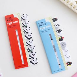 Lindos animales notas pegajosas almohadilla de memo estacionario para Índice de álbum de recortes Decorativo Kawaii n Times Sticky School Bookmark