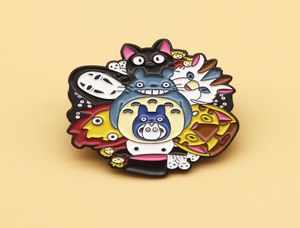 Linda colección de personajes de anime esmalt Pin sin rostro mi vecino totoro mix insignia broche broche amantes de anime accesorios2534262