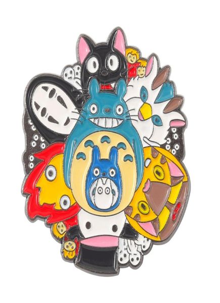 Collection de personnages d'anime mignons broche en émail sans visage mâle mon voisin Totoro Mix Badge enfant broche Anime amoureux accessoires No fac3695203