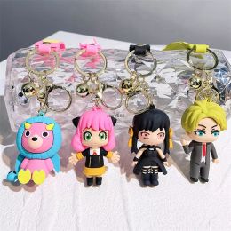 Charme de trousseau anime mignon clés clés anneau fob pendent charmant spy play house poupée couple couple personnalisé créatif cadeau de la Saint-Valentin A8 ups