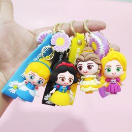 Cute Anime Keychain Charm Key Ring Fob Hanger Lovely American Girl Erfgename Pop Paar Studenten Gepersonaliseerde Creatieve Valentijnsdag Cadeau A8 UPS