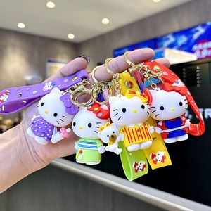 Mignon Anime Porte-clés Charme Porte-clés Fob Pendentif Belle Anime Kulome Poupée Couple Étudiants Personnalisé Créatif Cadeau De La Saint-Valentin Petit Pendentif A5 DHL