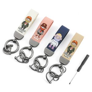 Leuke Anime Sleutelhanger Charme Sleutelhanger Hanger Mooie Animes Doll Leer Gepersonaliseerde Creatieve Paar Studenten Personaliseren Valentijnsdag Cadeau Kleine Hanger UPS