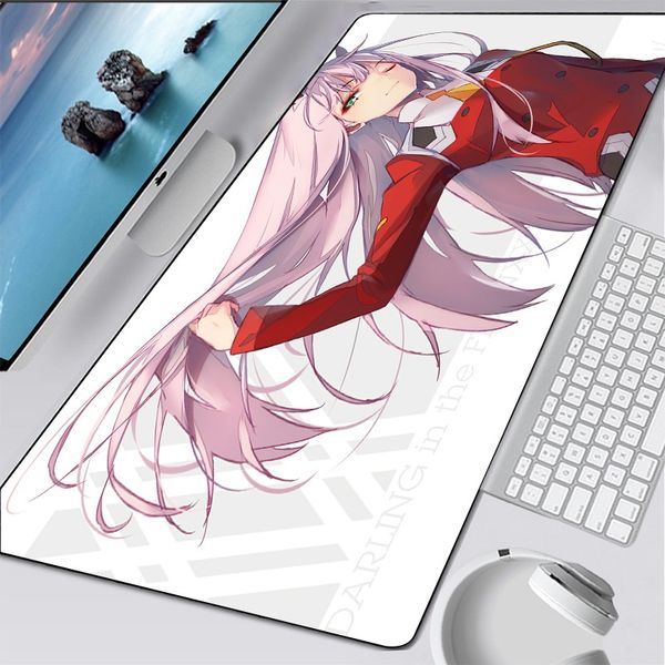 Mignon Anime zéro deux Kawaii tapis de souris Gamer ordinateur portable Mini accessoires de jeu Gamer clavier tapis tapis de souris bureau tapis de bureau cadeaux