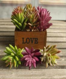 Leuke kunstmatige sappige plantenbloemtak voor verjaardag Wedding Party Home Decoratie Craft Diy Favor Baby Shower etc1263138