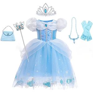 Costume Costume de princesse mignonne Costumelrella pour filles habillent les vêtements halloween manches bouffées