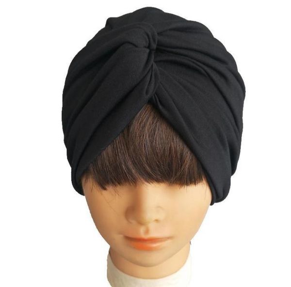 Mignon bébé chapeau coton doux nouveau-né Turban noeud croisé filles bonnet automne hiver chapeau Style bohème enfants infantile enfant en bas âge casquettes photographie