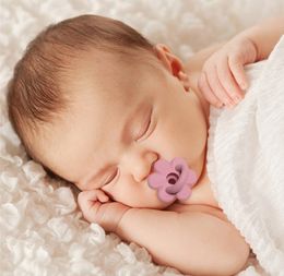 Schattige baby siliconen pacifier zuigelingen Teele bloemvorm kauwen benodigdheden pasgeboren sweede tepel dummy soere TEETER verpleegkunde