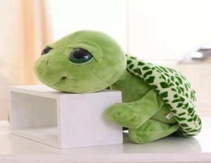 Schattige baby supergroene grote ogen gevuld tortoise schildpad dier pluche baby speelgoed cadeau8453767