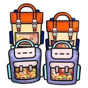 Mochila bonita, bolsas de dulces de pie, bolsa de plástico con cierre de cremallera para regalo de galletas, paquete para hornear galletas, suministros de fiesta de cumpleaños para niños