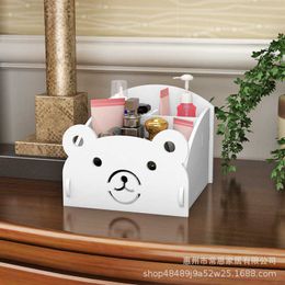 Mignon ours créatif Mini boîte de rangement ménage organisateur de bureau cosmétique bureau papeterie