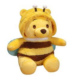 Poupée ours abeille mignonne, jouet en peluche transformé, Anime, cadeaux d'anniversaire, décoration de chambre à coucher de maison