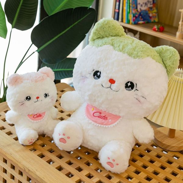 Lindo juguete de peluche de gato de cara grande, muñeca de gran tamaño, muñeca recién casada, regalo de cumpleaños para novia, regalo para niños al por mayor 45 cm Envío gratuito DHL / UPS