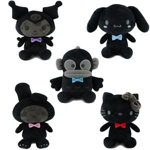 Leuke Zwarte Houtskool Puppy Knuffels Poppen Gevulde Anime Verjaardagscadeaus Thuis Slaapkamer Decoratie