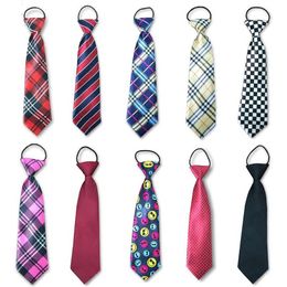 Corbata ajustable elástica de Color bonito para niños y niñas, corbata estampada para niños, corbatas informales para el cuello, uniformes escolares Set300j