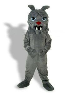 Schattige bulldog mascotte kostuum cartoon harige pak party game jurk outfit Halloween volwassen kerst verjaardagsfeestje mascottes