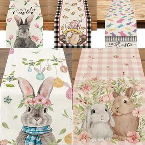 Schattig konijntje tafelloper vrolijk Pasen eetdecoratie tafelkleed cadeau zomer verzamelen cover thuis 240325