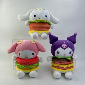 Linda hamburguesa Melody juguetes de peluche muñecas de peluche Anime regalos de cumpleaños decoración del dormitorio del hogar