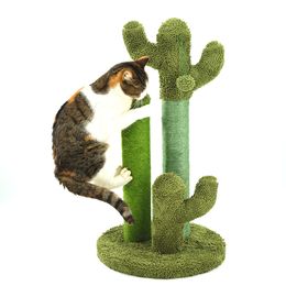 Jouets d'arbre de chat pour animaux de compagnie mignon avec poteaux à balle pour chats chaton arbre escalade jouet de chat protégeant les meubles