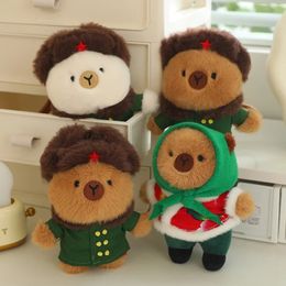 Mignon capybara avec de la musique enfants cadeaux crient sac à chiens décora peluche poupée porte couverture sac à dos backpack jouet 240418