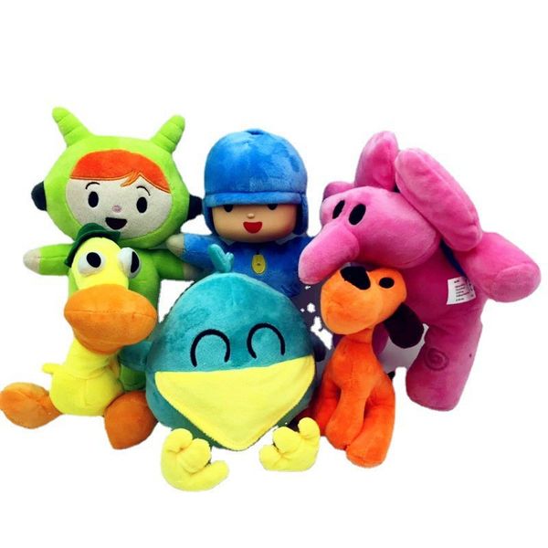 Mignon dessin animé Anime peluche poupée belle chien oiseau éléphant 6PC famille animaux en peluche peluche dessin animé accessoires accessoires enfants cadeau