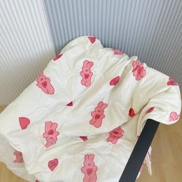 Mignon Cartoon Bear Rabbit Blanket Large Cover Littpread Sofa Couvre-couverture pour enfants Adultes Nap Napte courte
