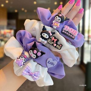 Leuke Cartoon Haarring Chouchou Vrouwen Meisjes Elastiek Haar Elastiekjes Gom Accessoires Stropdas Kuromi Haar Touw Paardenstaart Houder Hoofdtooi 2480