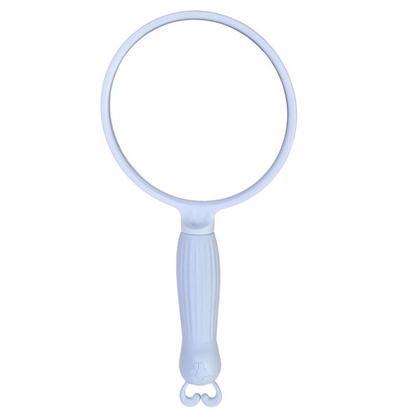 Miroir de maquillage à main de dessin animé mignon, pour étudiante, petite poignée portable, miroir de maquillage de beauté