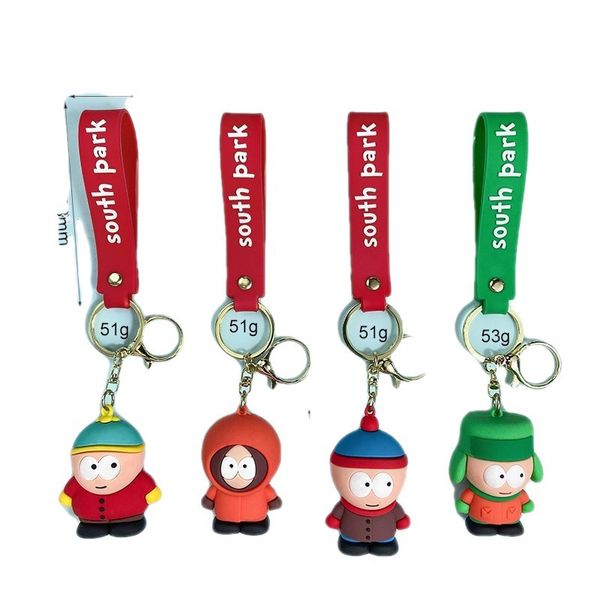 Mignon Cartoon Movie Personnages 3D PVC Keychain Toy Pendant Carychain Car Keychain Toy Collectible Action Dollchain