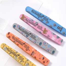 Cute Cartoon Nail Enhancement Diamond Sponge Rubbing Strip Frosted Strip Nail Tool Double-sided Nail File Washable Filing Strip