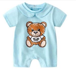 Schattige cartoon pasgeboren baby rompers katoen babygrow slaapsuits unisex baby jumpsuits peuter kinderkleding