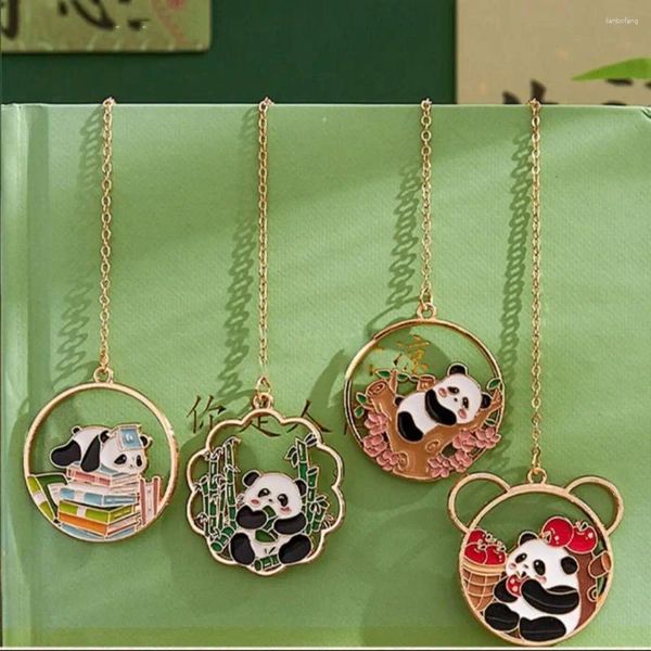 Mignon Cartoon Panda Bookmark Mental Book Page Marker avec Tassel Lire Tool Gift Mety Birthday