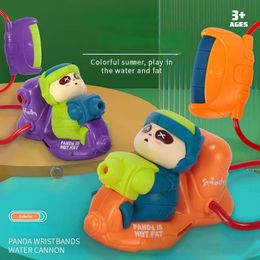 Leuke cartoon panda polswaterpistool kinderen zomers buiten strand zwembad plezier water gevecht water pistool speelgoed 240509