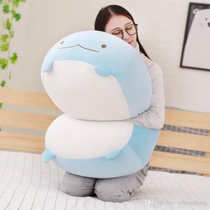 Jouet en peluche animal en peluche de dessin animé mignon, dinosaure, pingouin, chat, ours de 60 cm, traversins, oreillers, ornement pour Noël, cadeau d'anniversaire pour fille