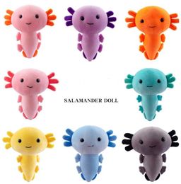 Poupée salamandre de dessin animé mignon Axolotl, jouet en peluche, cadeau d'anniversaire, oreiller Animal en peluche, poupées 5401650