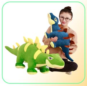 Mignon dessin animé stégosaure poupée en peluche grand dinosaure poupée chiffon poupée enfants 039s jour cadeau d'anniversaire gift6572372