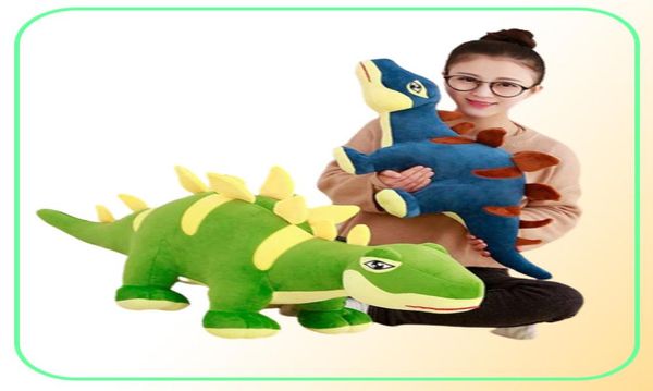 Mignon dessin animé stégosaure poupée en peluche grand dinosaure poupée chiffon poupée enfants 039s jour cadeau d'anniversaire gift3868087